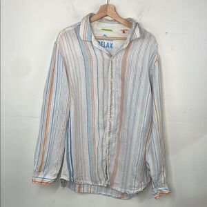Tommy Bahama Relax Linen Button Down Shirt size Large